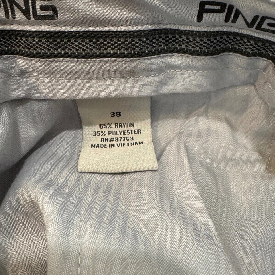 Pantalones cortos de golf PING plisados caqui ropa deportiva informal para hombre talla 38 Foto 4 de 4