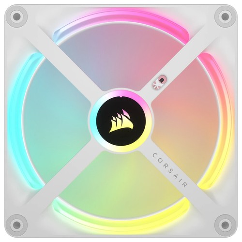 Corsair iCUE LINK QX140 RGB Starter Kit, weiß, 2er-Pack, LED-Steuerung, 140mm - Bild 3 von 5
