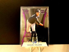 Miguel Yajure Auto 2020 Leaf Trinity Clear 10/10 Rookie Card Autograph PIRATES