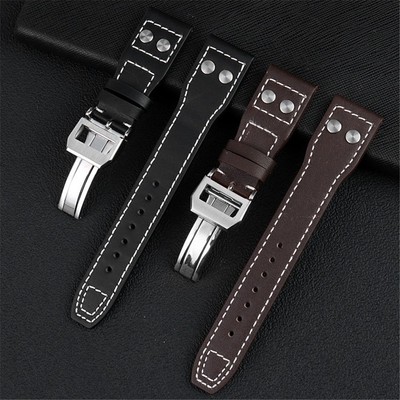 Echtleder Uhrenarmband passend für IWC Watch Big Pilot Spitfire Top Gun Mark18
