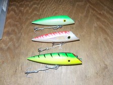 2 Luhr Jensen J-Plugs (Plus 1) Trolling Lures 5-5/8" W/Harnesses V-CLEAN  7/25