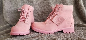 pink timberlands size 6