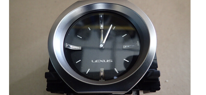 LEXUS RCF RC-F CHRONO STOPPUHR STOPWATCH DASH CLOCK BLACK