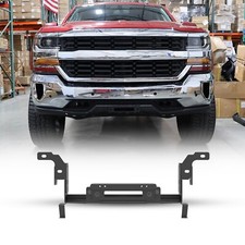 Front Hidden Winch Mounting Plate For 2016 2017 2018 Chevy Silverado 1500 Steel