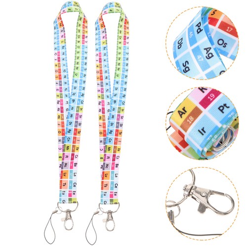 2 Pcs Educational Lanyard Keychain Decorative Cell Phone Cord Holder - 第 3/12 張圖片