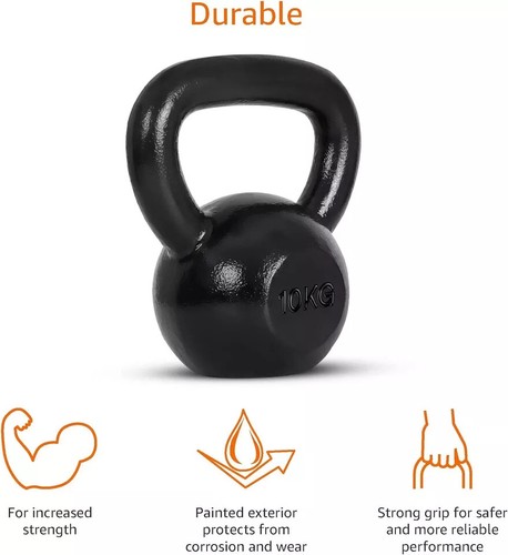 Juego de pesas Kettlebells vinilo, hierro fundido gimnasio fitness entrenamiento 4-20 kg - Imagen 19 de 51
