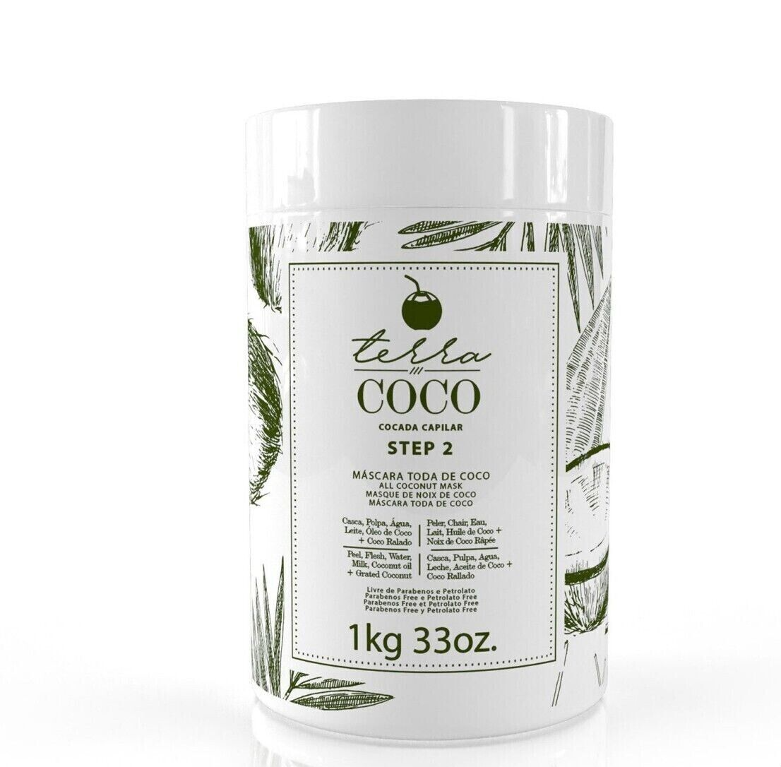 Ybera Terra Coco All Coconut Mask Hair Straightening Treatment