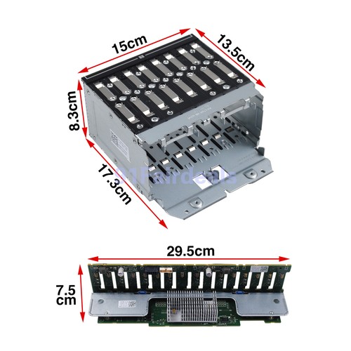 New Dell PowerEdge R730 R830 Upgrade Kit 16 x 2.5" HDD Backplane w/ 3x Cables - Afbeelding 4 van 10
