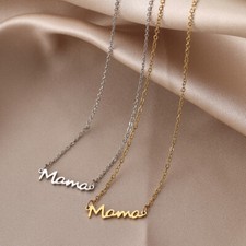 Mama Necklaces Mama Letter Pendant Name Necklaces Chain Mother's Day Gifts