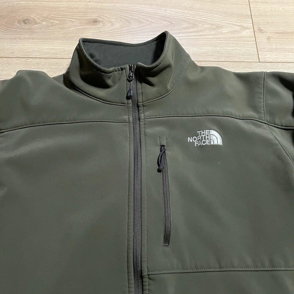 The North Face Mens Green Apex Bionic Soft Shell Full Zip Jacket Size Large - Image 2 of 4