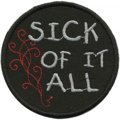 Aufnäher - Sick of it all - 01957 - Gr. ca. Ø 7 cm - Patches Stick Applikation