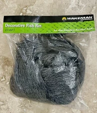 Nautical Fish Net Luau Tiki Party 5’x10’ Sealed Package NOS Patio Sea Fish