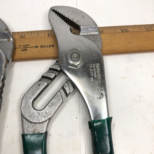 2-Vintage Diamond Diamalloy HL112P & HL112 Tongue Groove Joint Pliers Set (USA) - Picture 6 of 24