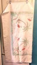 Florida Flamingo Palm tree square tablecloth