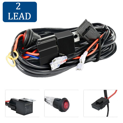2PCS 7" Flush Mount LED Work Light Bar Bumper Reverse Amber&white Pods + Wiring - Picture 10 of 13