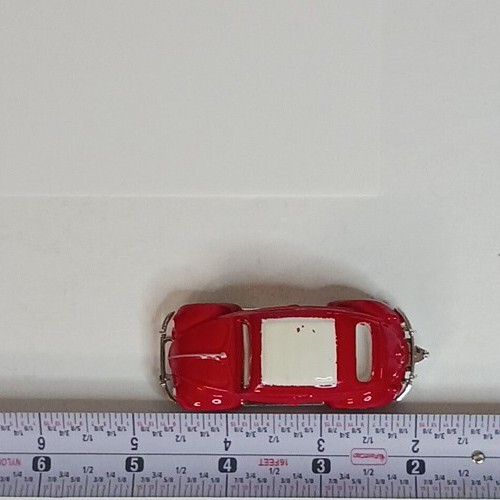 Matchbox Volkswagon '62 Beetle Diecast VW 1:58 Mattel Vintage Red Thailand - Bild 9 von 9