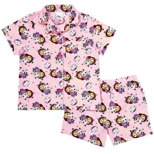 Girls Gabbys Dollhouse Short Pyjamas Button Dolls House Nightwear 18 Mth-6 Yr - Picture 12 of 12