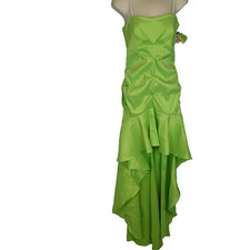 Strapless Morgan  Co Prom Formal Cruise low Full Length Dress 9/10 Lime stretch