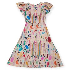 Rare Samantha Pleet Honor Dress Palette Print Size 2 Watercolor Retail $280