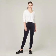 SPANX High-Waist Velvet Ankle Leggings  Blue L
