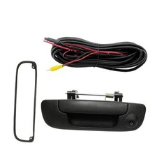 Tailgate Handle w/Camera, Compatible with 2002-2009 Dodge Ram 2002-2009 Black