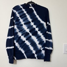 Tory Burch Sport Tie Dye French Terry Oversized Sweatshirt Size XS Crew-Neck