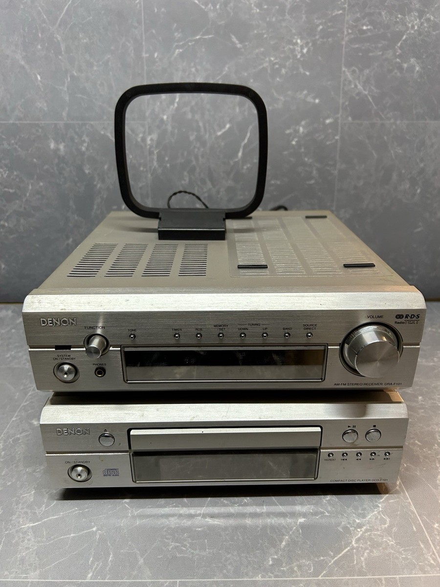 DENON チューナーアンプ DRA-F101 DENON DRA-F101 〓 06年製お洒落なデノンのチューナー・アンプ