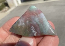 15g Polished Ocean Jasper Agate Freeform Cabochon Preform Satin Tumbled