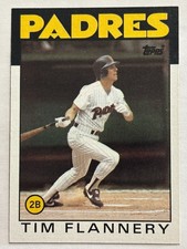 1986 Topps #413 Tim Flannery San Diego Padres
