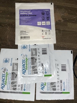 AQUACEL AG 4''x5'' (3). Mepilex Sacrum Bandages 1 Lrg/1 Sm. See Description