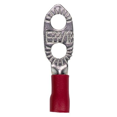 Install Bay IBE2218 22/18 Gauge Red 2-Holes Earl Grounding Terminals