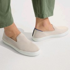 Rothy's The Original Slip On Sneakers Sand Beige Women's Size 6.5 Washable
