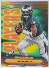 2025 Topps Chrome Football Jalen Hurts #PP-4 Power Players Philadelphia Eagles