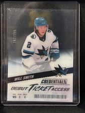 2024-25 Upper Deck Credentials Will Smith Debut Ticket Access RC Clear /199