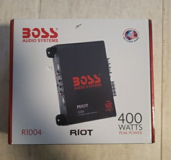 NEW BOSS Audio Systems RIOT R1004 400W Car 4 Channel Power A