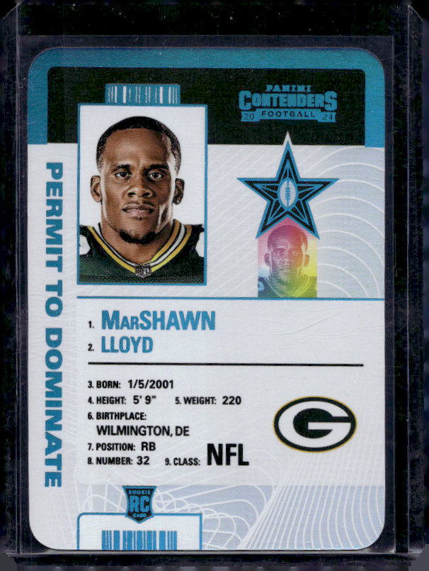 2024 Panini Contenders - Rookie Permit to Dominate Case Hit Marshawn LLoyd