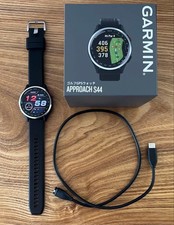 Garmin Approach S44 GPS Golf Watch Color Display Ready to Use Excellent