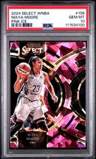 2024 Panini Select Wnba #108 Maya Moore Pink Ice PSA 10