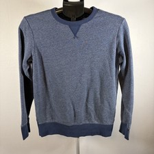 Boys XL 14-16 Athletic Works Blue Crew Sweatshirt Sports Athleisure Comfy Relax