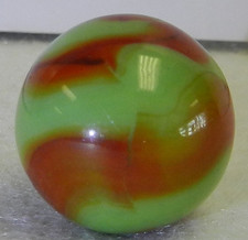 19906m Vintage Peltier Glass Marble Dragon .68 Inches Near Mint