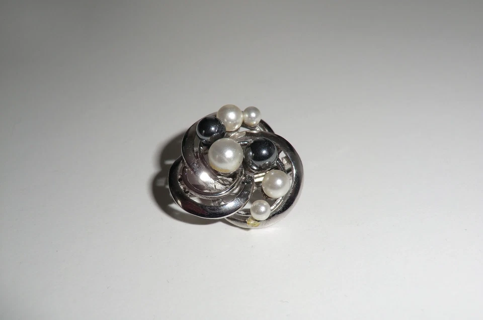 Verkürzer Kettenclip - Schieber Perlenkette Perlen, Hämatit, 925 Silber - Bild 2 von 4