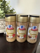 McCormick Finishing Sugar Holiday Lot 3 English Toffee - NEW limited Edition!!