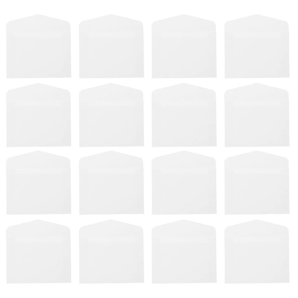 100 Pcs Mini White Envelope Envelopes for Wedding Invitations Card - Image 3 of 4