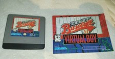 Virtual League Baseball Game CART + BOOK And Cover Nintendo Virtual Boy, 1995