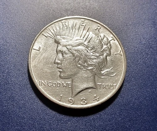 Nice AU 1934-D U.S. Peace Dollar
