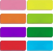 48 Pieces Colorful Magnetic Dry Erase Labels,Waterproof Reusable Strips for Clas