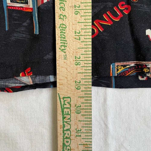 Vintage Kennington Men's XL Pinball Black Button Down Shirt Camp - Picture 11 of 11