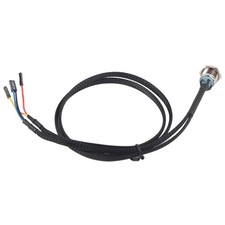 Desktop Computer Host Switch Cable Metal Button Metal LED Power ButtonBlue
