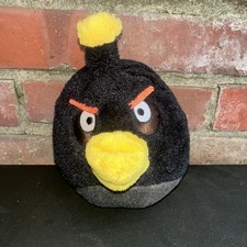 2010 Commonwealth 6" Black Angry Bird Medium Bomb No Sound Plush
