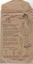 ​Vintage 20s Sewing Dress Bloomers pattern girls Antique Rare
